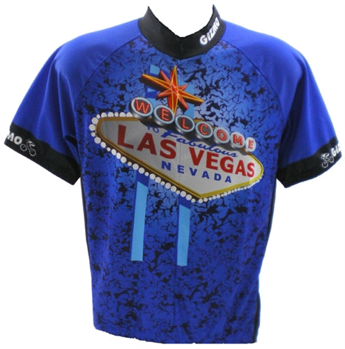 Gizmo Men's Cycling Jersey Las Vegas Blue