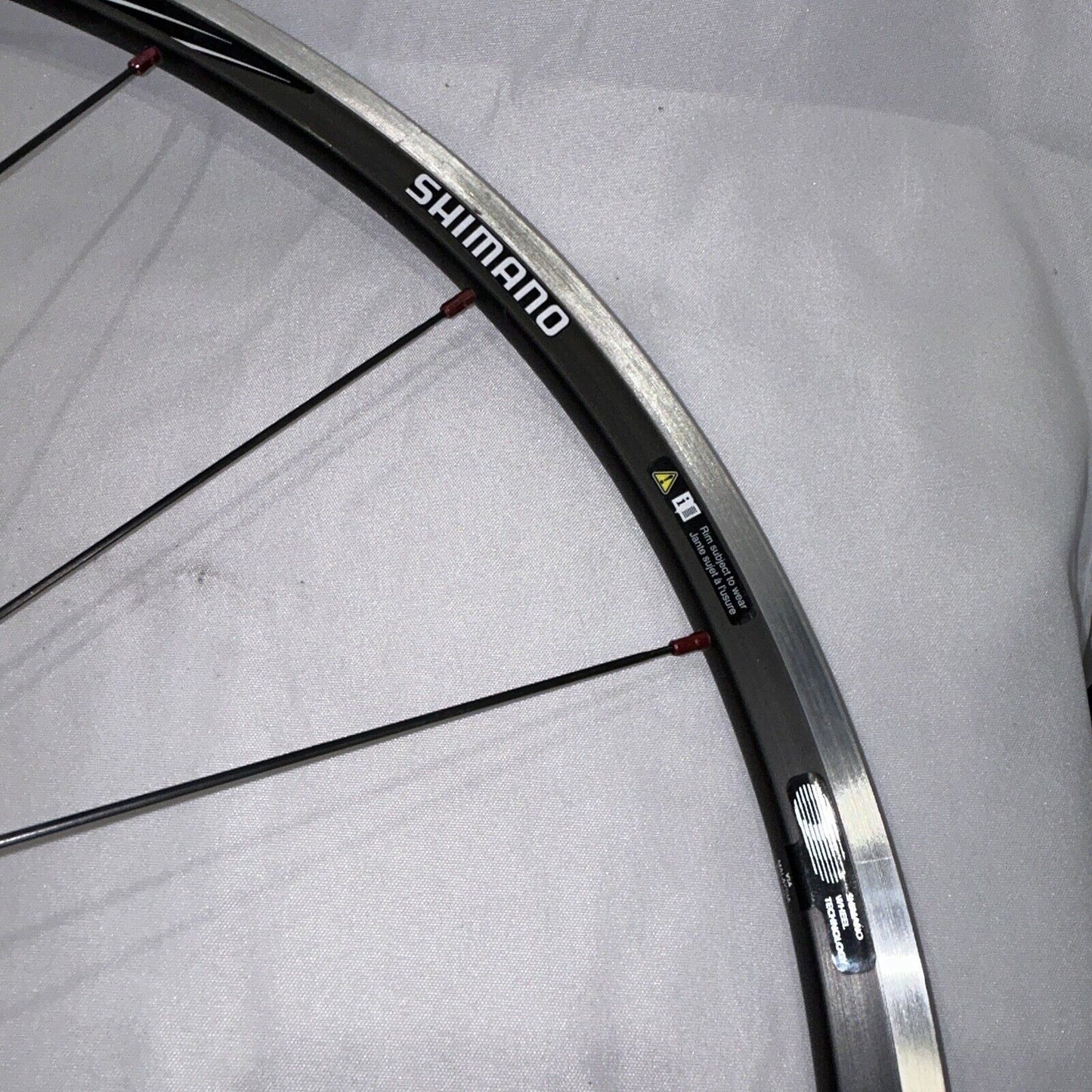 Shimano WH-RS10 Black Alloy Rim Brake Wheelset 8 9 and 10 Speed Shimano Pre own