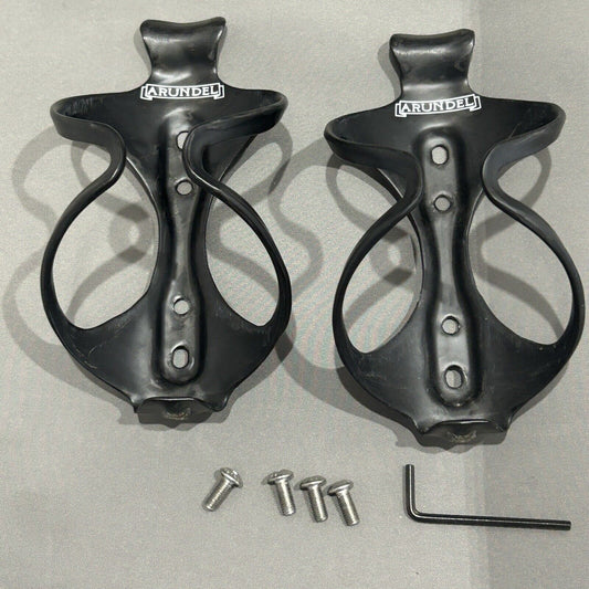 2 x ARUNDEL Water Bottle Cage UD Carbon Matte One Pair 28 Grams each Ultra Light