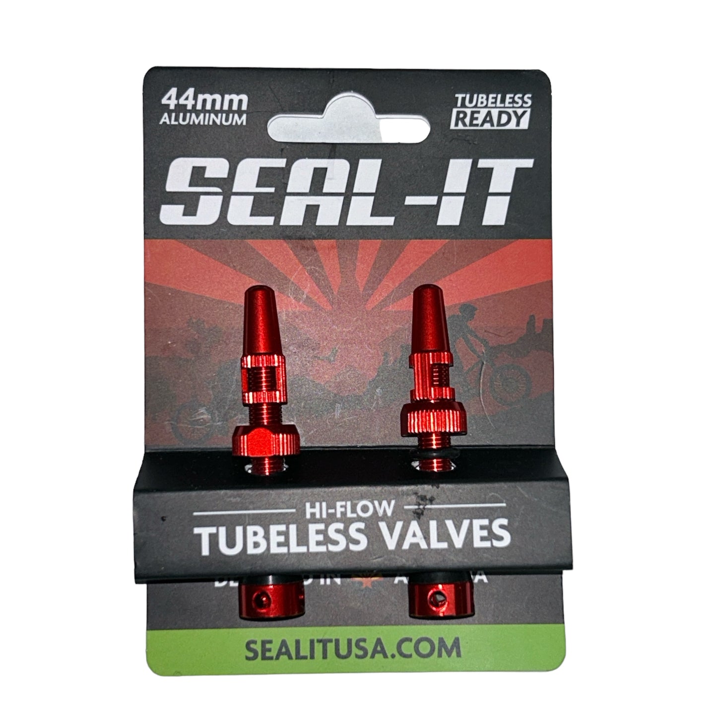 Seal-It  Hi-Flow Tubeless Valves - One pair Multicolors