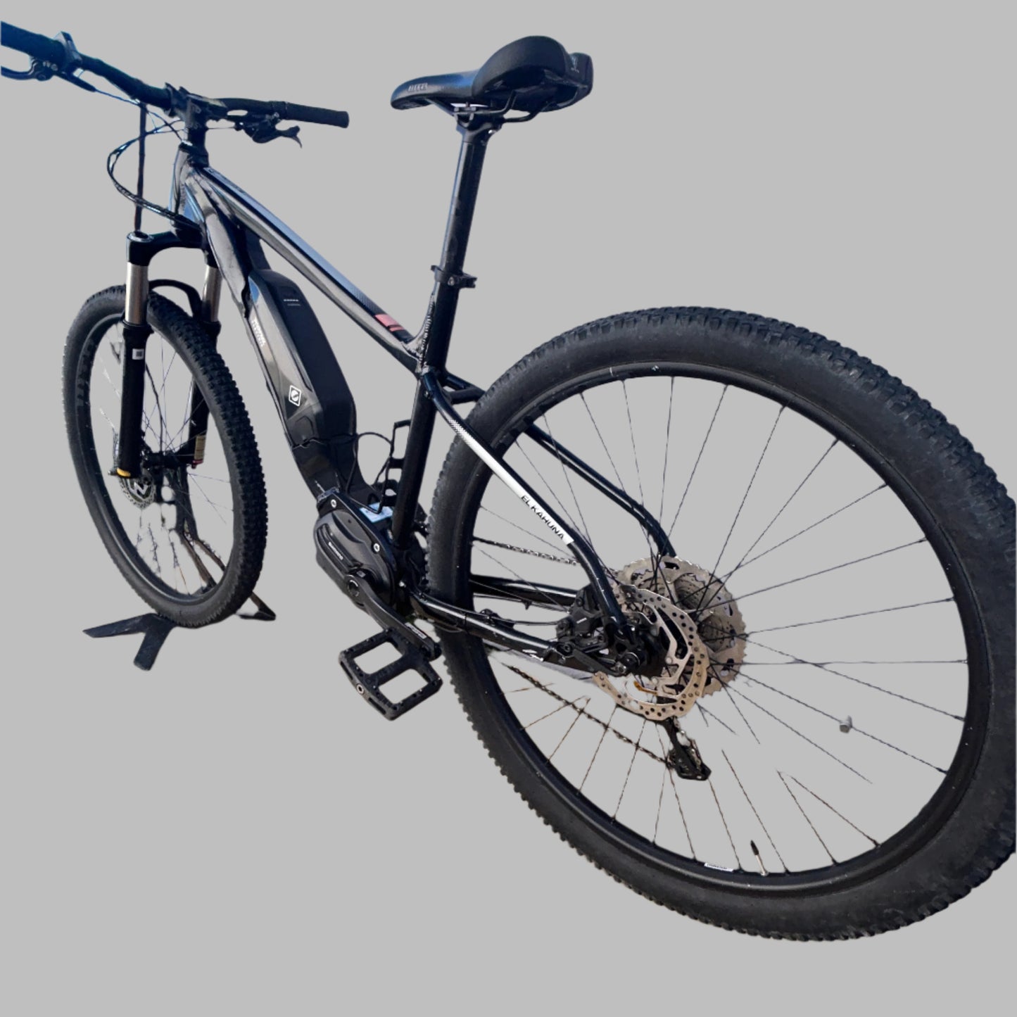 Kona El Kahuna Adult Large Electric Mountain Bike Large Black Shimano Motor