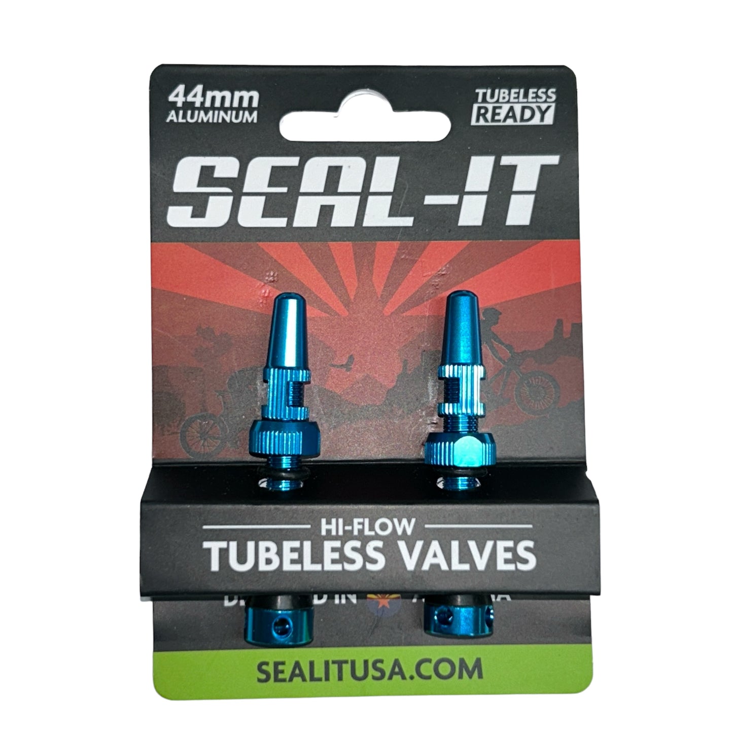 Seal-It  Hi-Flow Tubeless Valves - One pair Multicolors