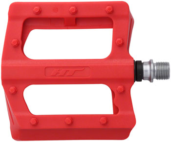 HT Components PA12 Pedals - Platform, Composite, 9/16", Red