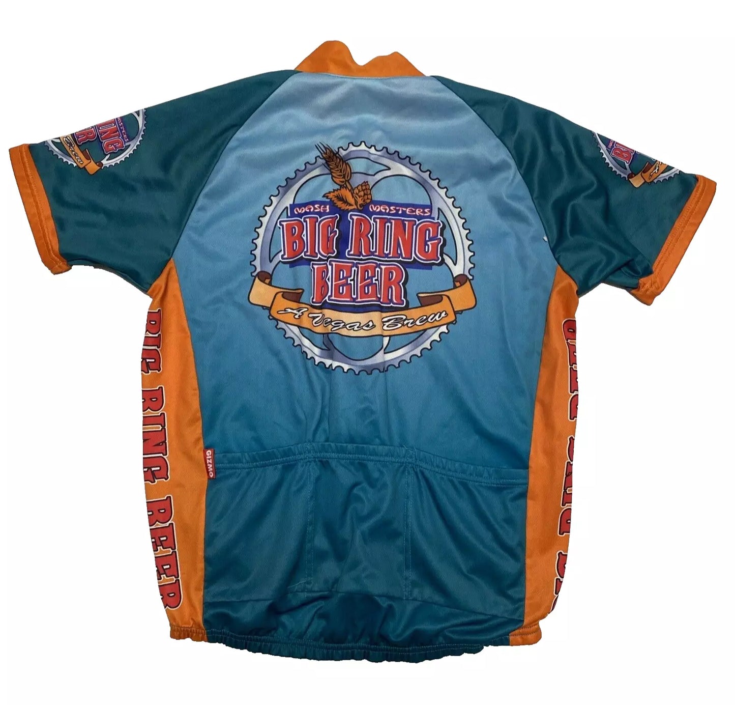 Gizmo Men's Cycling Jersey Big Ring Beer Medium