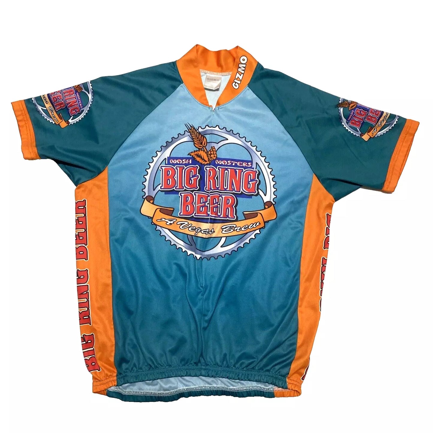 Gizmo Men's Cycling Jersey Big Ring Beer Medium