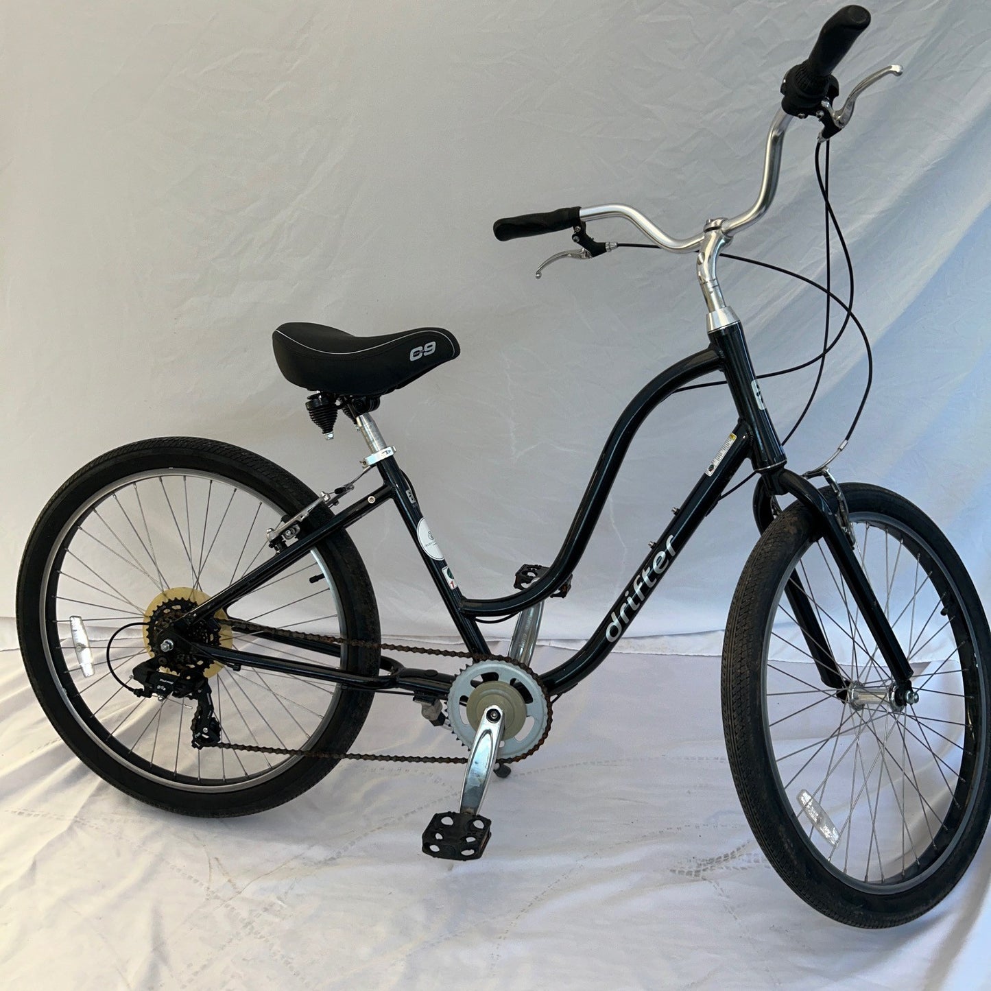 Sun Bicycles Drifter Miami #02 7 Speed Low step Black 17.5" Cruiser Bike Townie