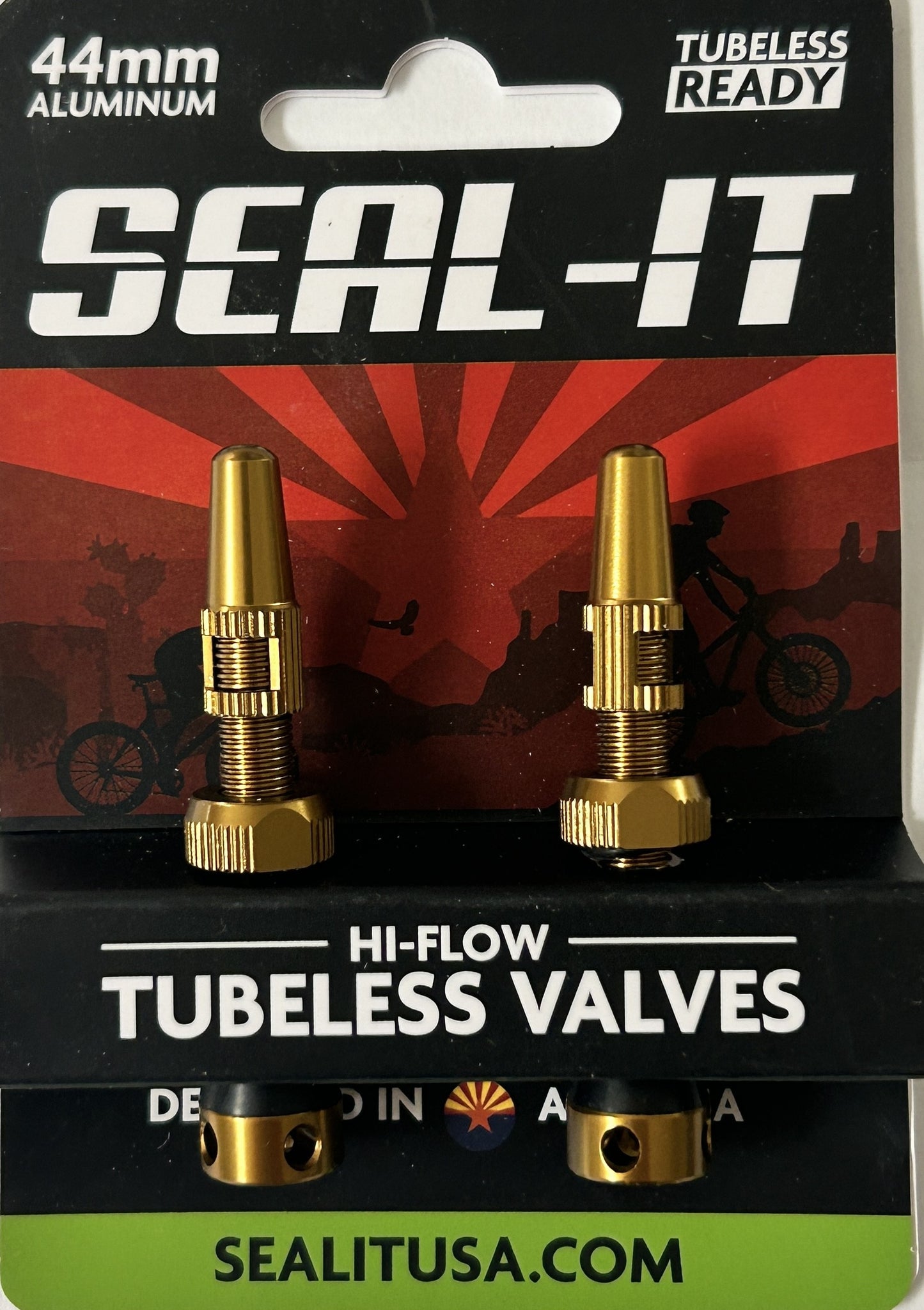 Seal-It  Hi-Flow Tubeless Valves - One pair Multicolors